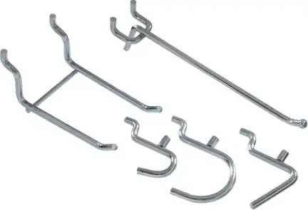 1-1/2 3 5/8 6 Zinc Plated Peg Hook Kit 1