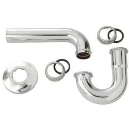 1-1/2-Inch O.D. Tube Chrome Kitchen Wall Drain P Trap 1
