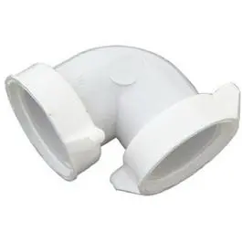 1-1/2-Inch O.D. Tube Direct Connect 90-Degree Kitchen Drain Elbow 1