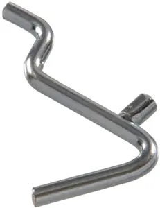 1-1/2  Zinc Plated Peg Angle Hook 1