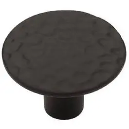 1-1/8-In. Black Hammercraft Round Cabinet Knob 1