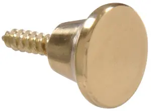 1/2  Brass Plated Mini Knobs 1
