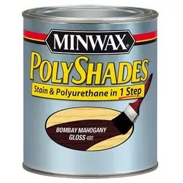 1/2-Pt. Gloss Bombay Mahogany Polyshades Wood Finish 1