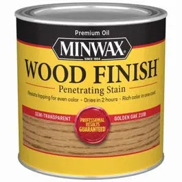 1/2-Pt. Golden Oak Wood Finish 1