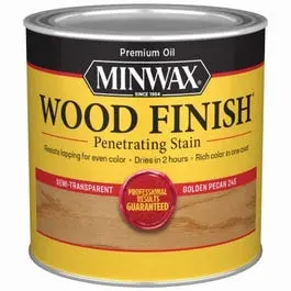 1/2-Pt. Golden Pecan Wood Finish 1