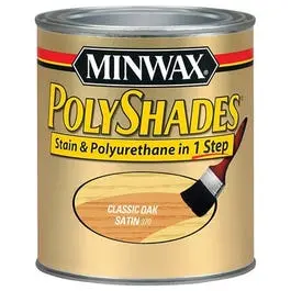 1/2-Pt. Satin Classic Oak Polyshades Wood Finish 1
