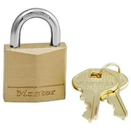1-3/16 In. Solid-Brass Keyed Padlock  Pin Tumbler 1