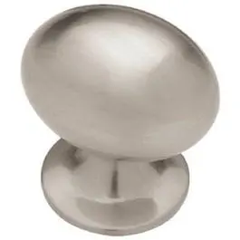 1-3/8-In. Nickel Football Cabinet Knob 1