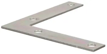 1.5X3/8 Zinc Plated Flatcorner Iron 1