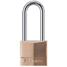 1-9/16 In. Solid-Brass Keyed Padlock, 4-Pin Tumbler 1