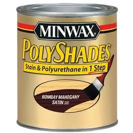 1-Qt. Bombay Mahogany Satin Polyshades Wood Stain 1