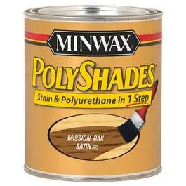 1-Qt. Mission Oak Satin Polyshades Wood Stain 1