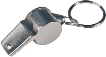 1  Split Ring Steel Whistle Key Ring 1