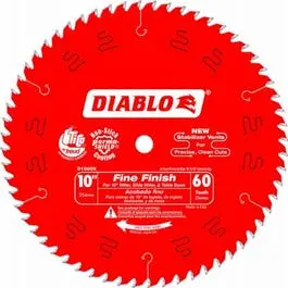 10-In. 60-Tpi Diablo Fine Finish Blade 1