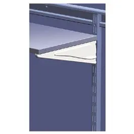 10-In. White Shelf Track Bracket 1