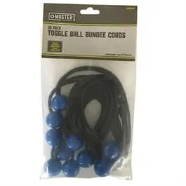 10-Pack Bungee Cords With Toggle Balls 1