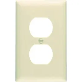 10-Pack Ivory Duplex Outlet Nylon Wall Plate 1