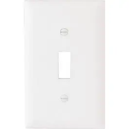 10-Pack White 1-Toggle Nylon Wall Plates 1
