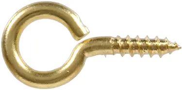 #10 Solid Brass Screw Eye 1