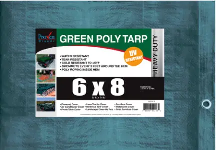 10 X 12 Brn/Grn Re Versible Tarp 1