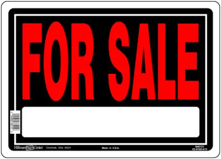 10  X 14 Aluminum For Sale Sign 1