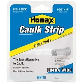 11-Ft. White Wide Tub & Wall Caulkstrip 1