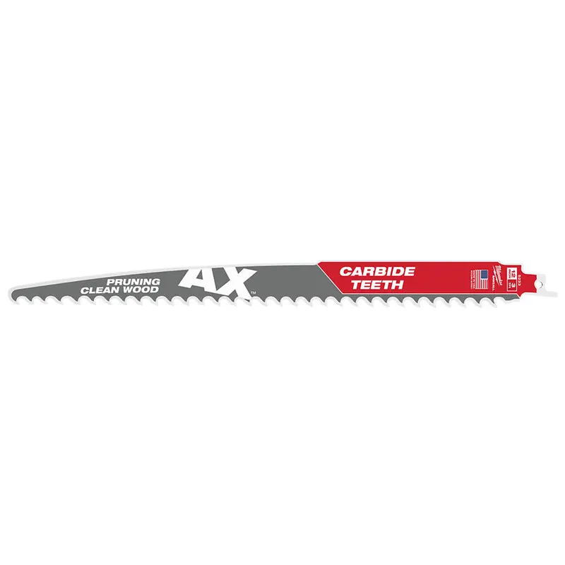 12" 3 Tpi The Ax™ With Carbide Teeth For Pruning & Clean Wood Sawzall® Blade 1Pk 1