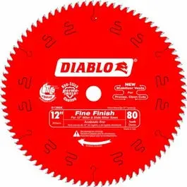 12-In. 80-Tpi Diablo Fine-Finishing Blade 1