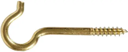 #12 Solid Brass Ceiling Hook 1