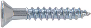 12X1-1/4  Zinc Plated Wood Screw 1