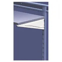 14.5-In. White Shelf Track Bracket 1