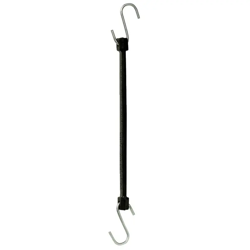 14 In. Hook-To-Hook Black Rubber Tarp Strap 1