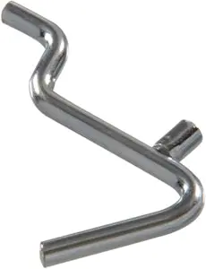 .148X1-1/2  Zinc Plated Angle Hook 1