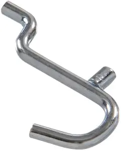 .148X1  Zinc Plated Curved Hook 1