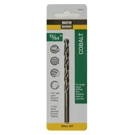 15/64 X 3-7/8-In. Cobalt High-Speed Drill Bit 1