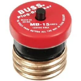 15-Amp 125V Edison Base Plug Fuse Circuit Breaker 1
