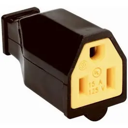 15A Black Residential High-Impact Thermoplastic Connector 1