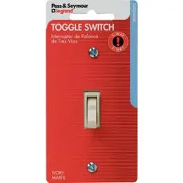 15A Ivory 3-Way Toggle Grounding Switch 1