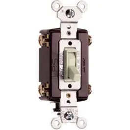 15A Light Almond Standard 4-Way Toggle Switch 1