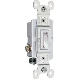 15A White 3-Way Toggle Switch 1