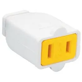 15A White Polarized Connector 1
