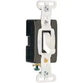 15A White Premium Single-Pole Toggle Switch 1