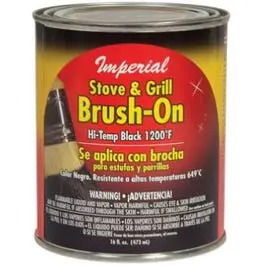16-Oz. Black Stove/Grille Brush-On Paint 1
