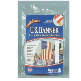 2-1/2 X 4-Ft. Polycotton U.S. Banner 1