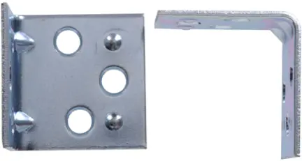 2-1/2  Zinc Plated Dbl Corner Brace 1