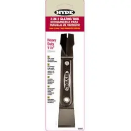 2-In-1 Glazing Tool, Stiff High-Carbon Steel Blade, 1-1/4-In. 1