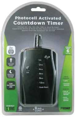 2 Outlet Black Countdn Timer 1