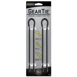 2-Pack 18-Inch Gear Tie, Black 1