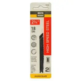 2-Pack 2-3/4-Inch 18-Tpi High-Speed Steel Metal-Cutting Jigsaw Blade 1