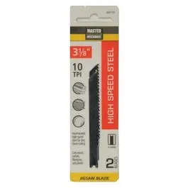 2-Pack 3-1/8-Inch 10-Tpi High-Speed Steel Metal-Cutting Jigsaw Blade 1